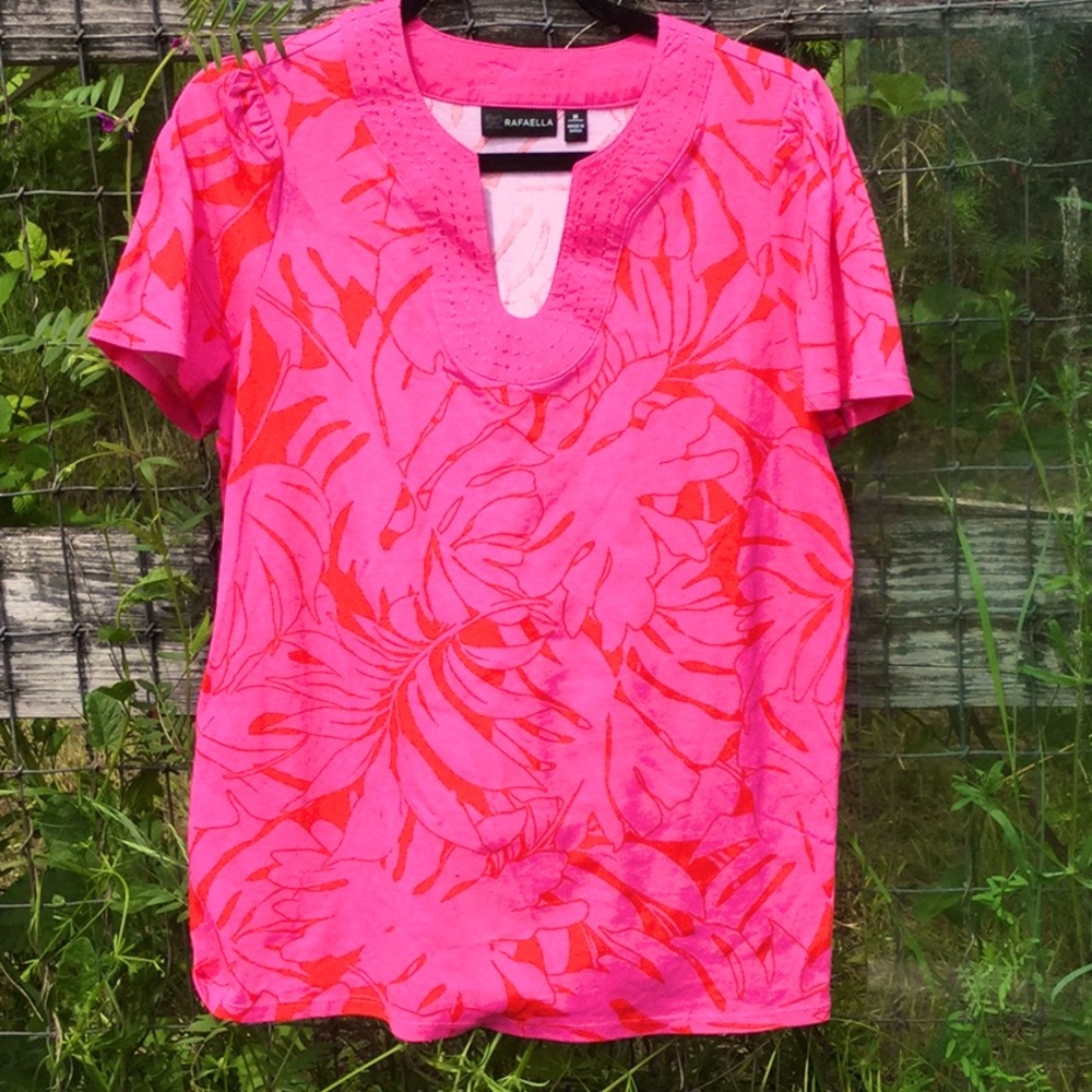 Rafella tropical spring festival rodeo top floral cowgirl Sunday brunch market